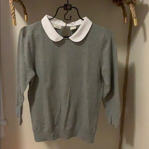 Kersh Grey Sweater with Collar